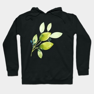 watercolor leaves Hoodie